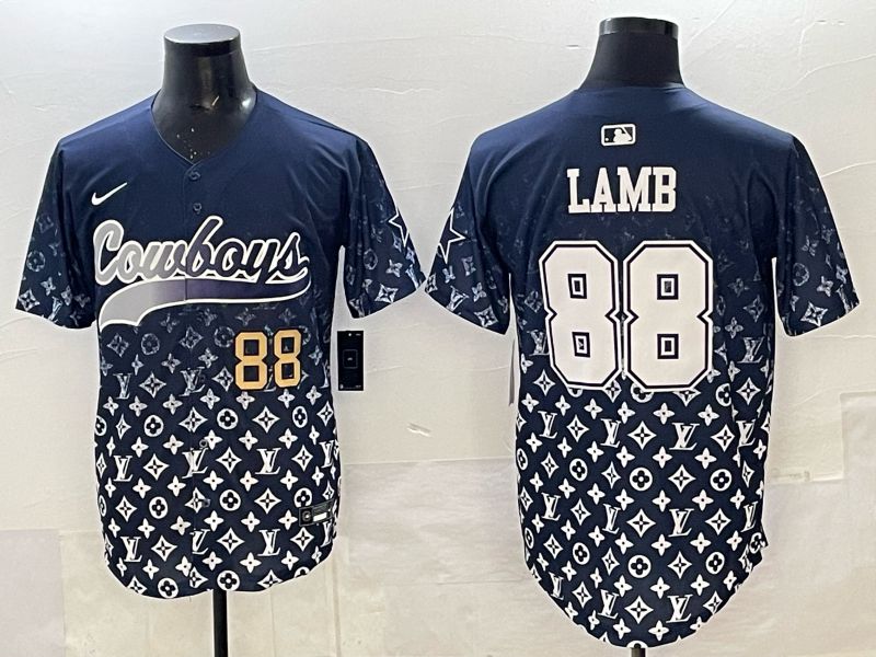 Men 2025 Nike Dallas Cowboys #88 Lamb Drak Blue Limited NFL Jersey 02->dallas cowboys->NFL Jersey